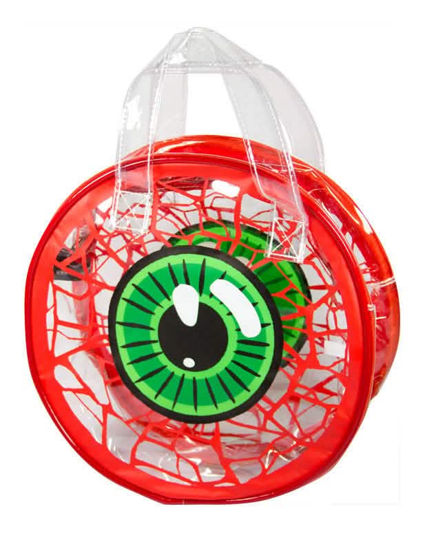 Sac à main oeil pour femme transparent avec iris vert et veines rouges