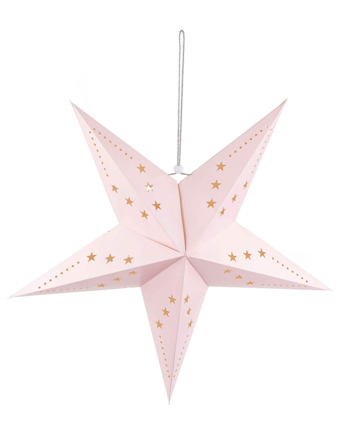 Lanterne étoile pour décoration rose clair