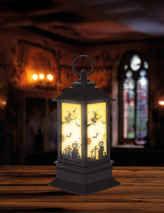 Mise en scène de la lanterne lumineuse Halloween