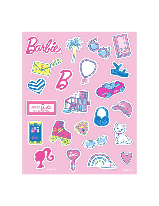 Lot de 4 planches de stickers Barbie™