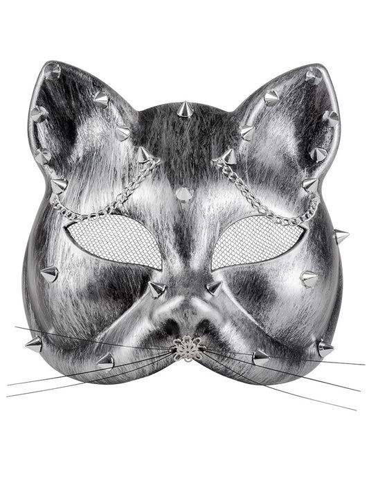 Vue de face du loup chat Steampunk