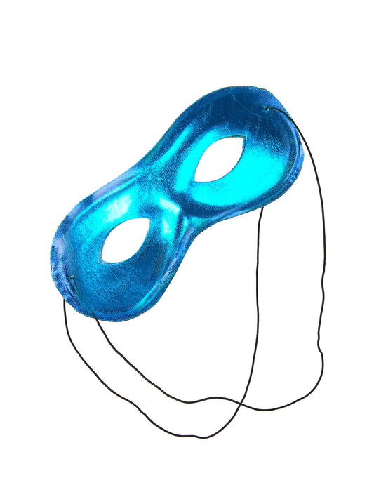 Loup métallisé bleu adulte
