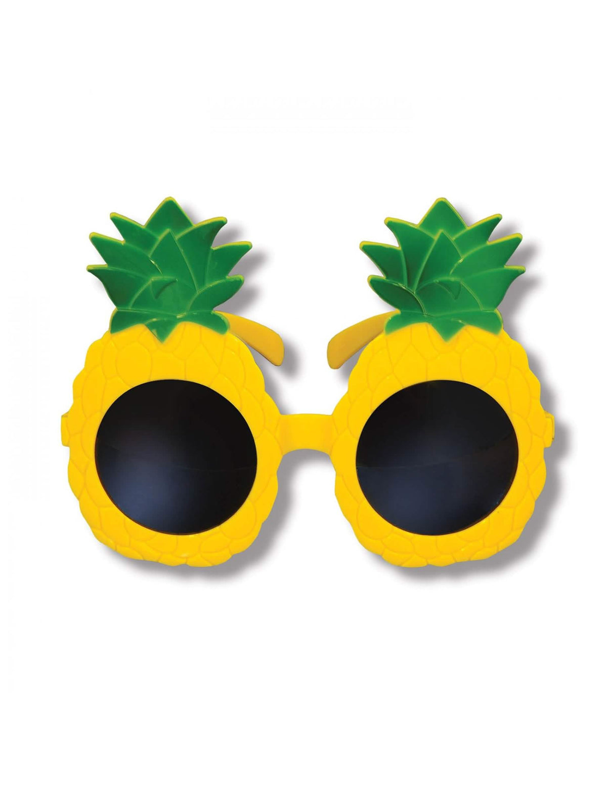 Lunettes ananas pour adulte jaunes et vertes