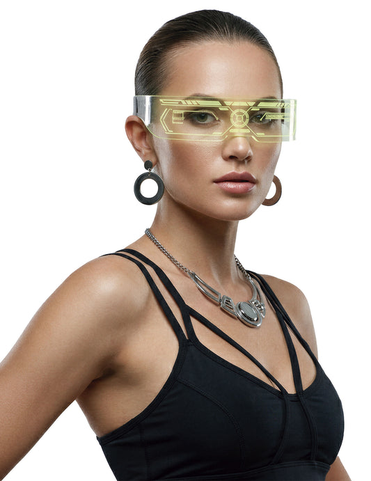 Lunettes futuristes avec LED