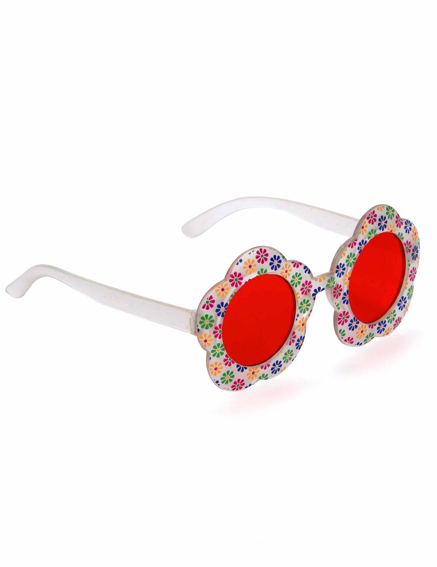 Lunettes Hippie fleur adulte