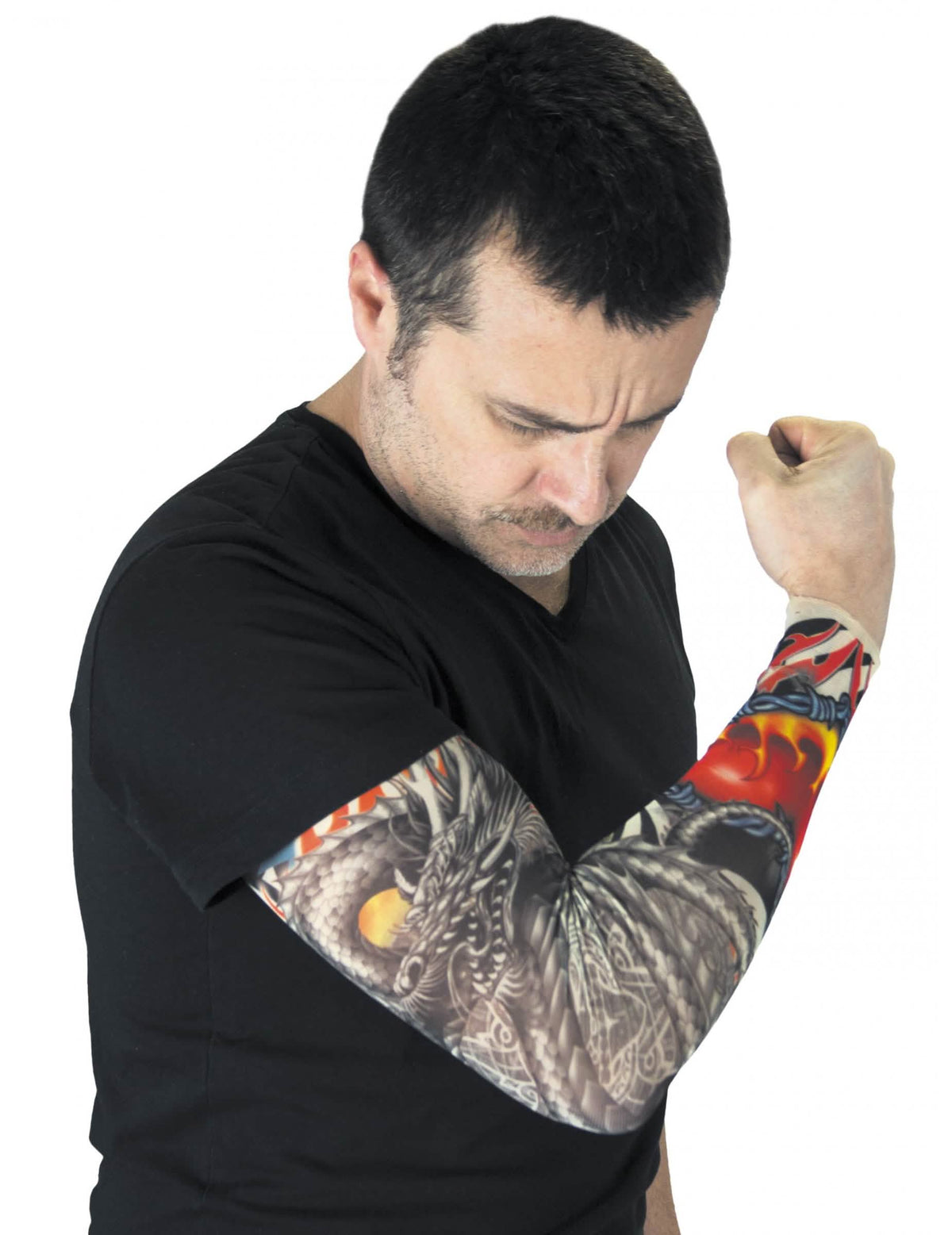 Manche tatouages dragon pour adulte motif coloré