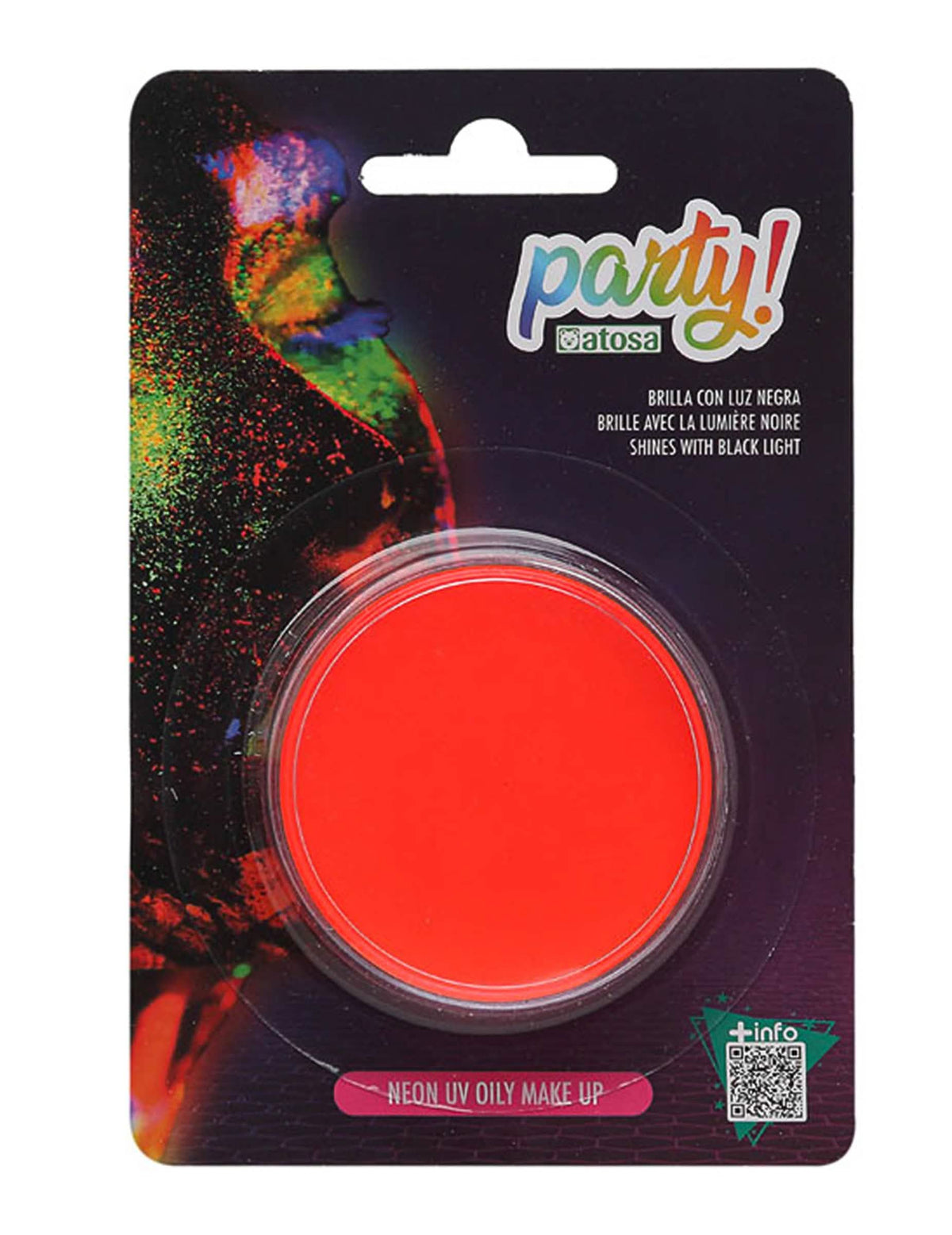 Maquillage néon orange fluo 7,8 g