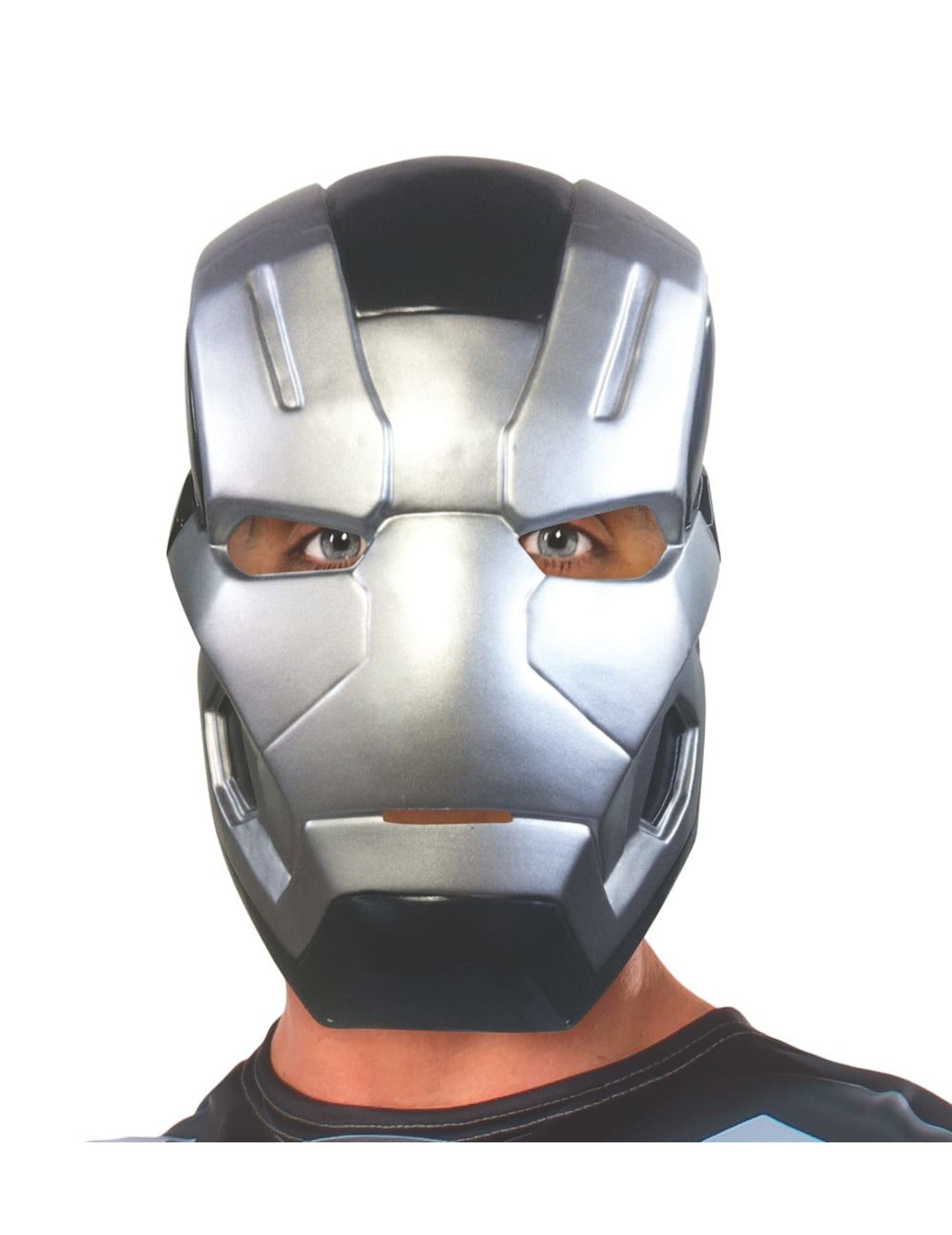 Masque 1/2 War Machine Captain America Civil War pour adulte gris argenté et noir