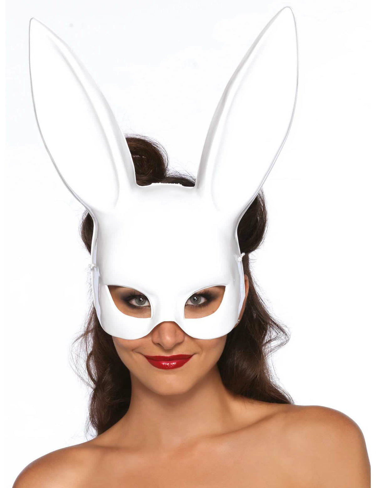 Masque lapin pour femme blanc