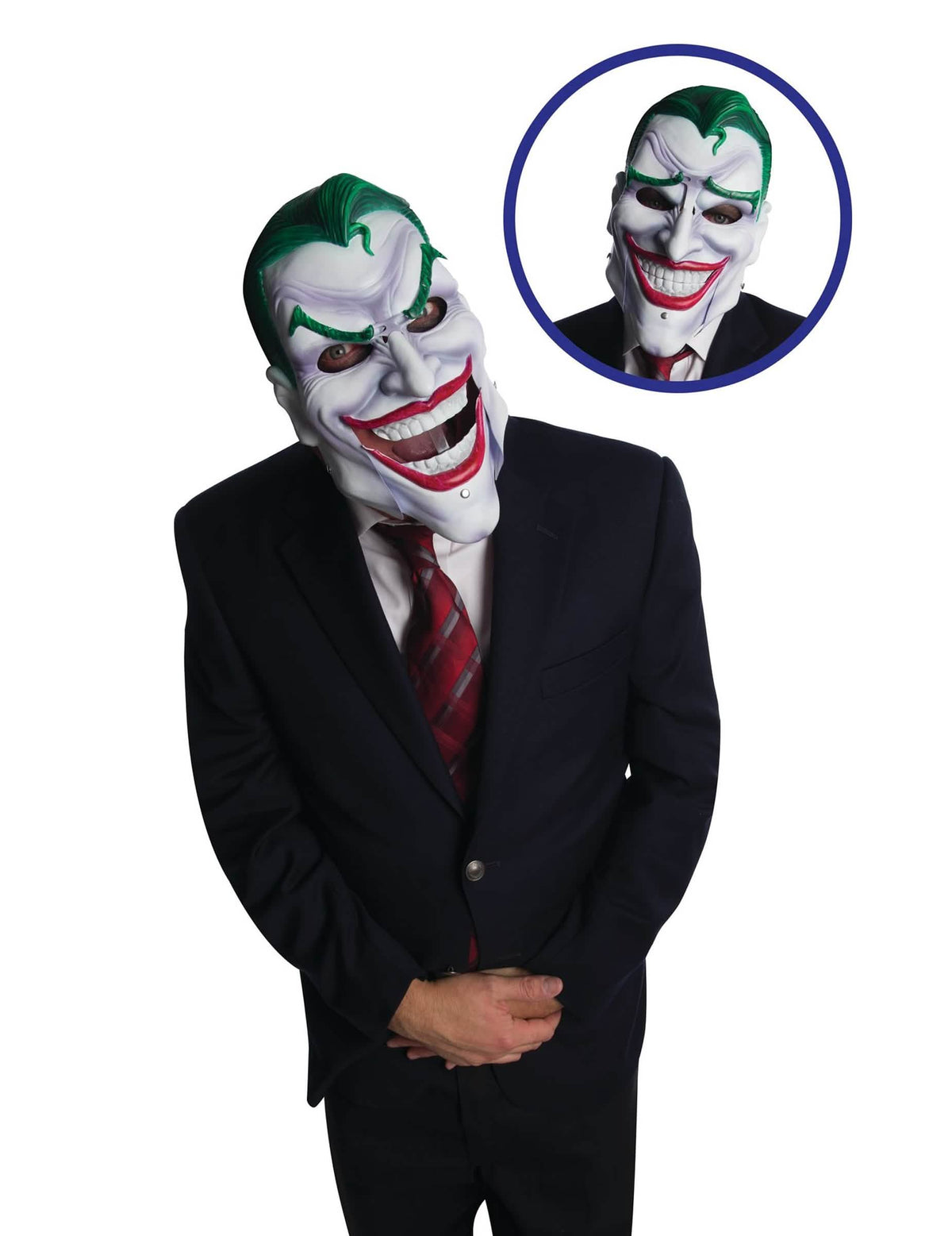 Détail de la mâchoire mobile du masque luxe articulé Joker