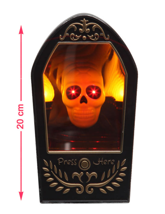 Skeletspiegel licht en geluid 20 x 10 cm