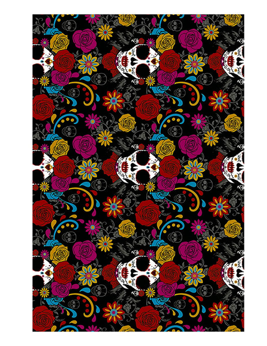 Détail du motif de la nappe Catrina Dia de los muertos