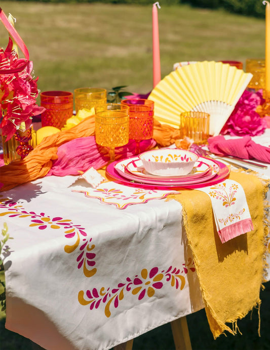 Nappe en tissu Pink Limonade 140 x 240 cm