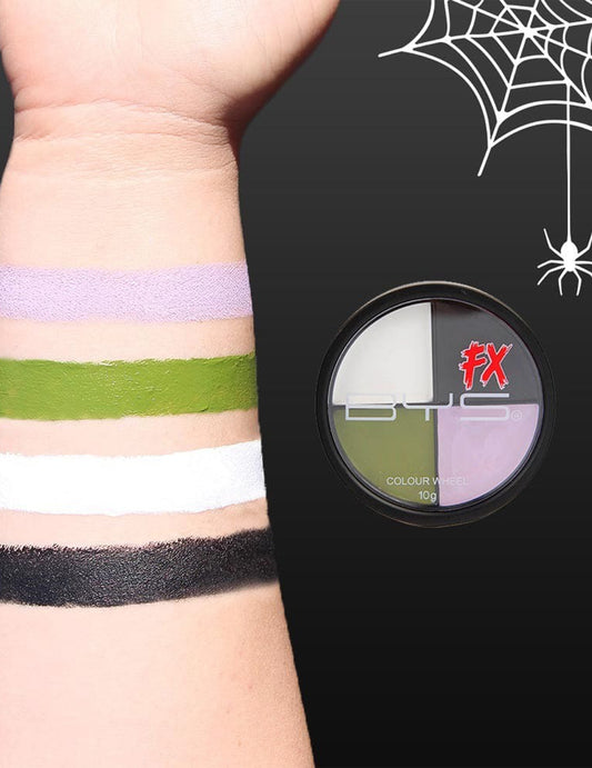 Palette maquillage 4 couleurs Halloween zombie 10 g
