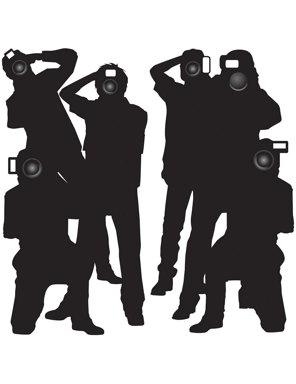 Décorations murales Paparazzi noires silhouettes