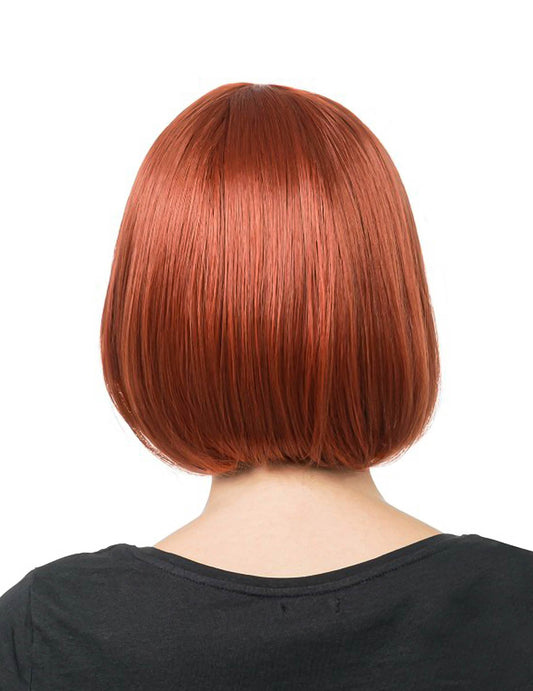 Luxe auburn bob pruik voor dames - stylebaar