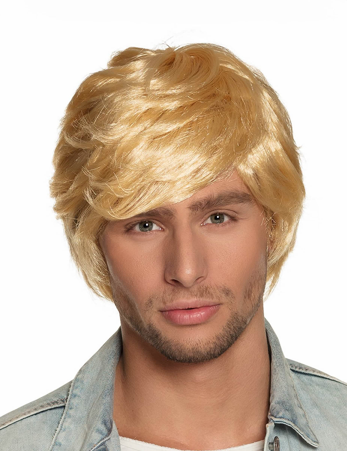 Korte retropruik voor heren blond