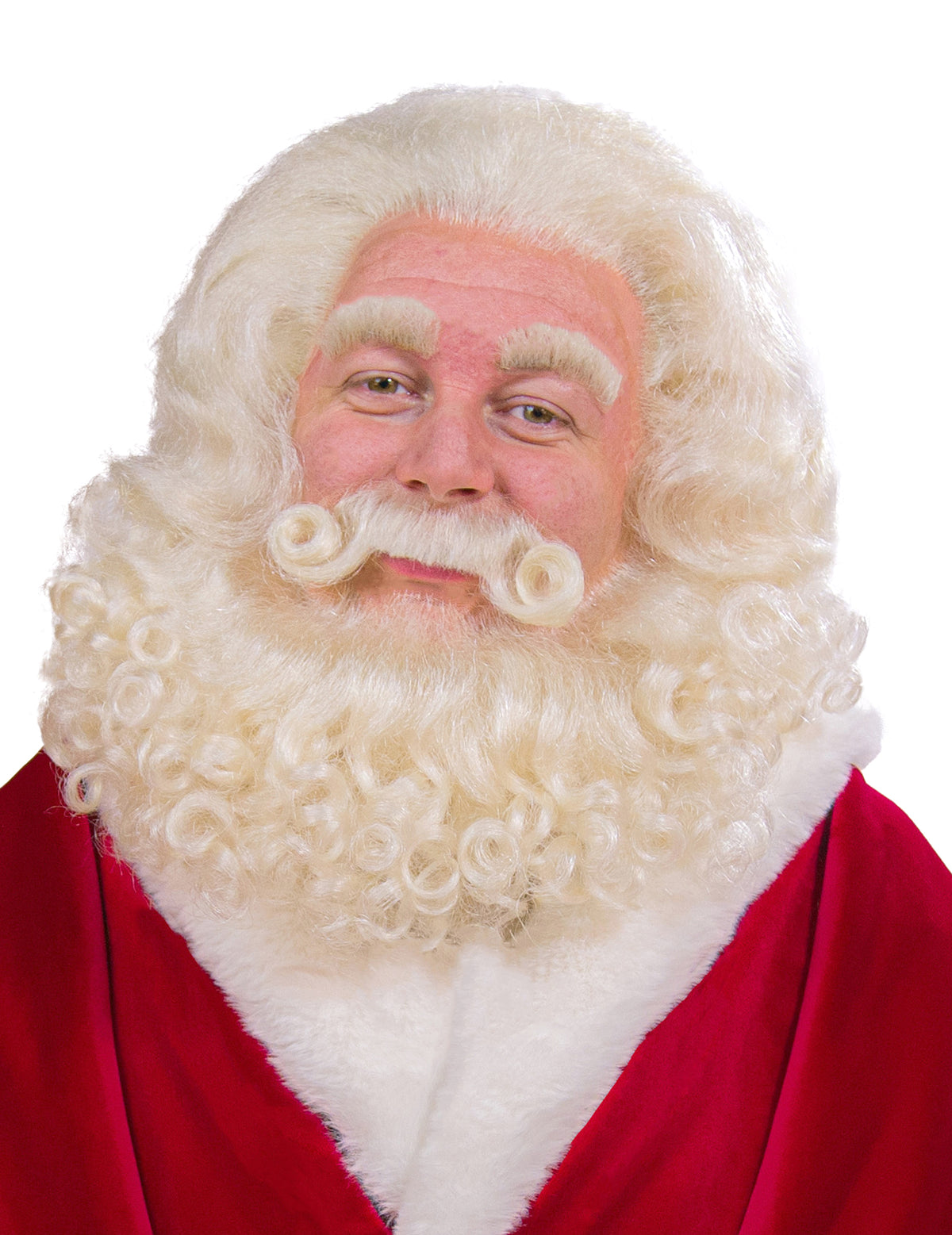 Professionele Kerstman pruik en baard van yakhaar