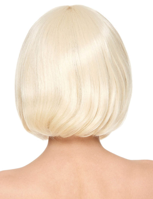 Luxe korte blonde pruik met pony voor vrouwen