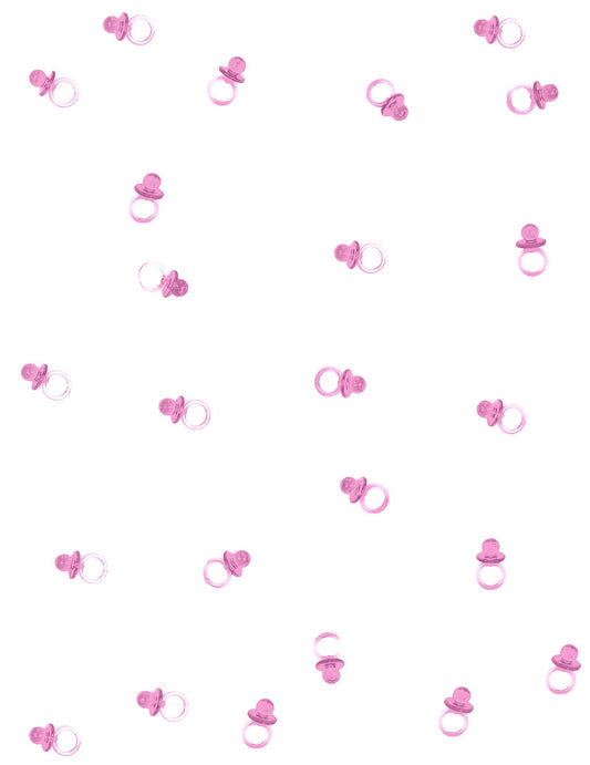 Vue d'ensemble du lot de 18 petites sucettes pour décoration roses transparentes