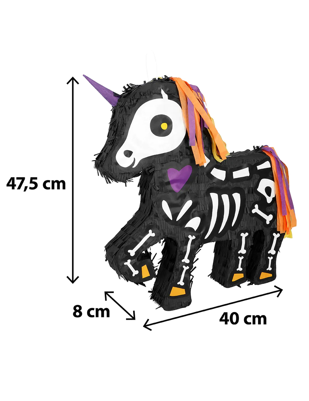 Piñata Licorne squelette
