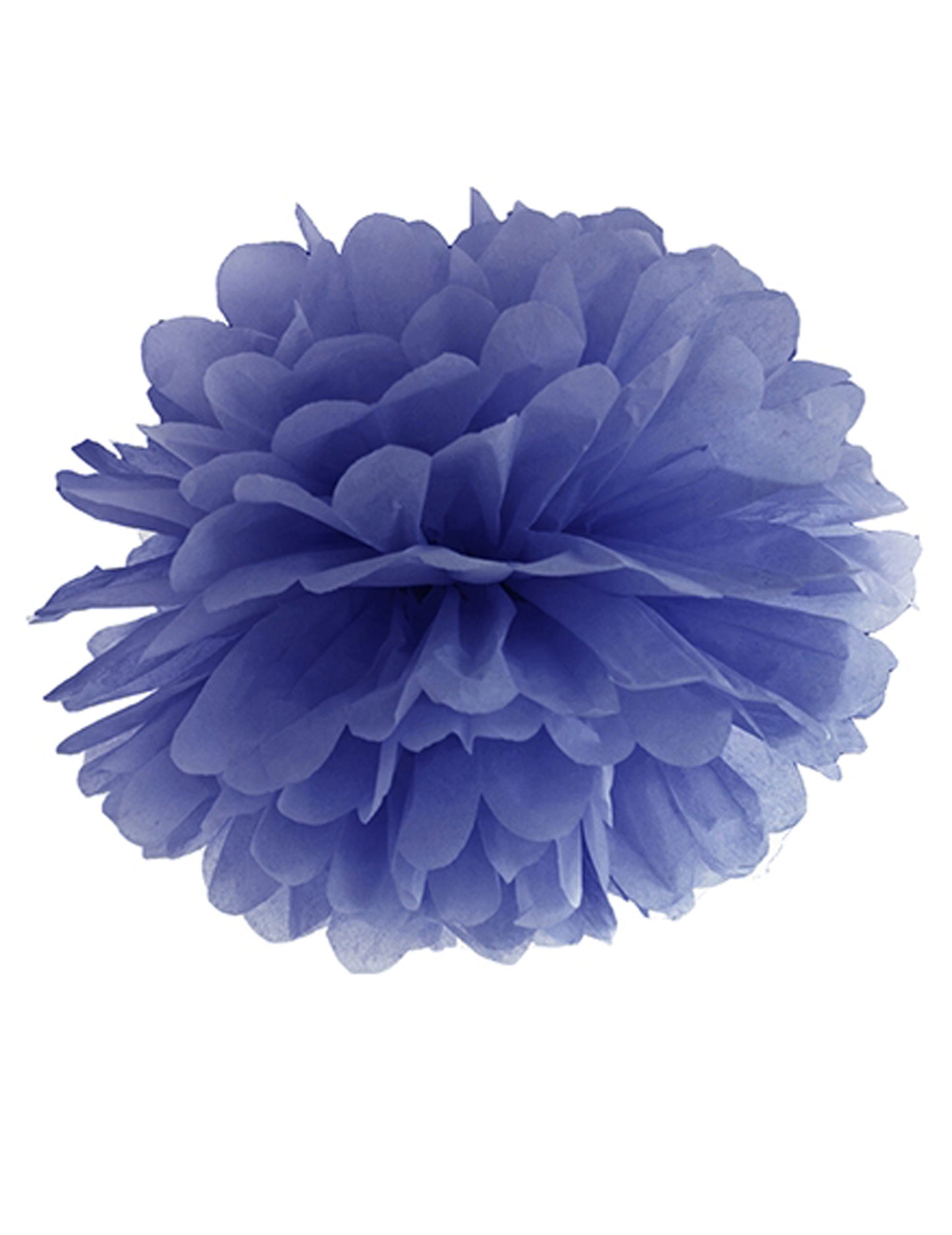 Pompon à suspendre en papier de soie pour décoration bleu marine