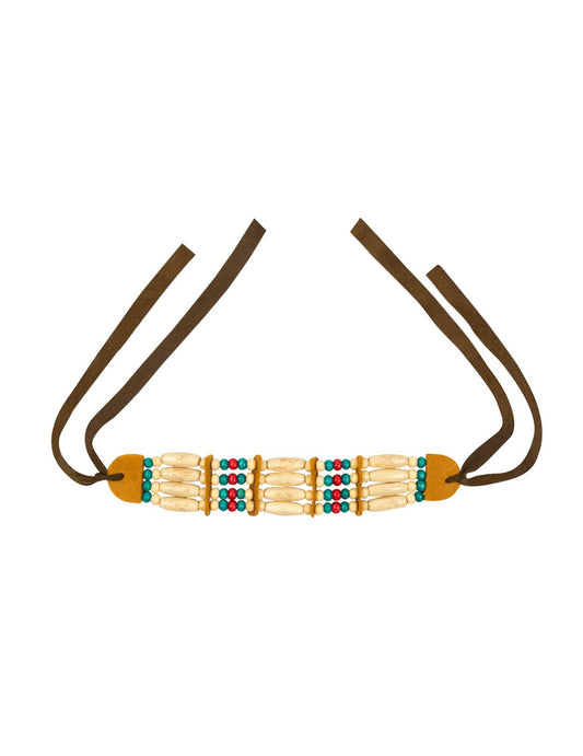 Vue à plat du ras de cou indien pour femme