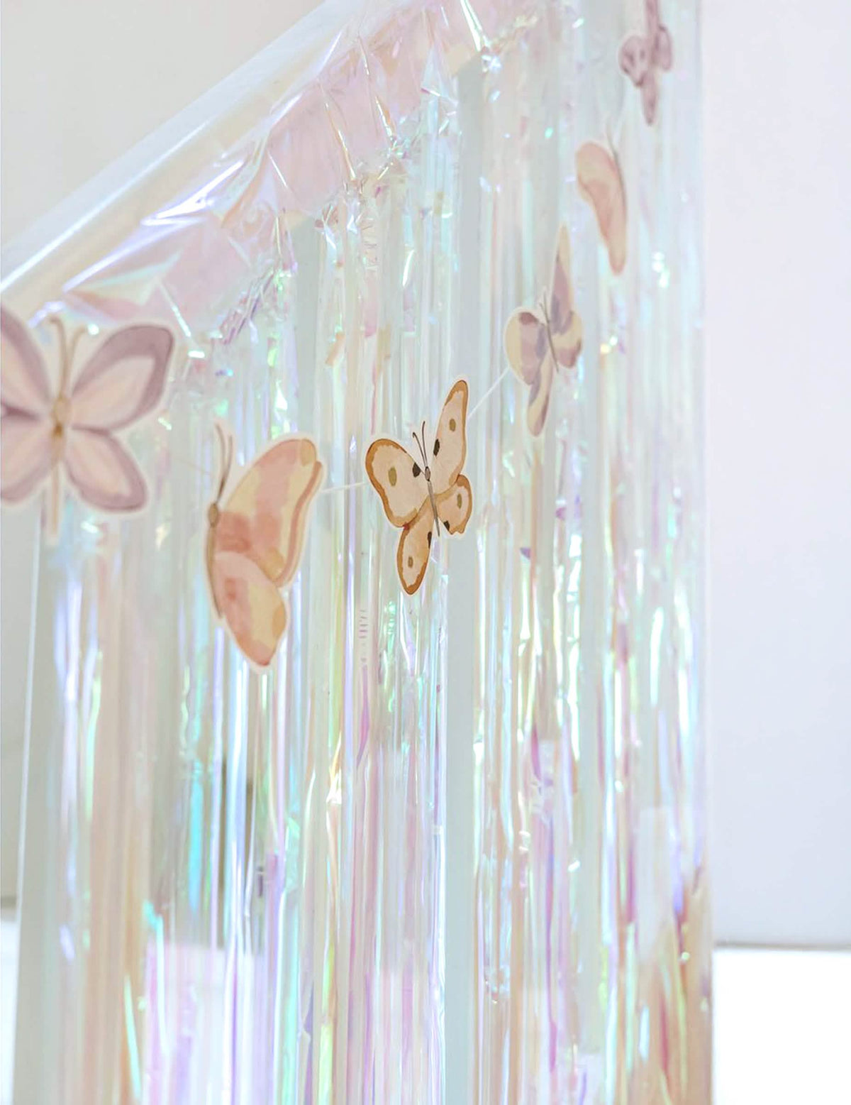 Rideau Lamé sur Adhésif Iridescent 1 x 2 m