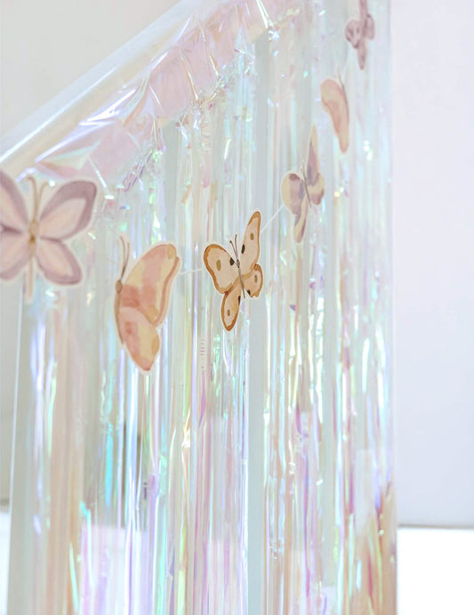 Rideau Lamé sur Adhésif Iridescent 1 x 2 m