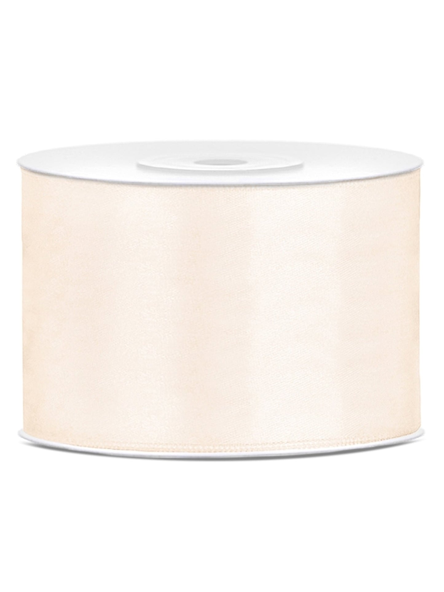 Ruban satin mariage pour décoration blanc cassé