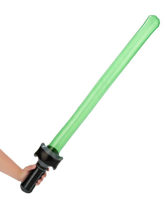 Vue en main du sabre laser gonflable