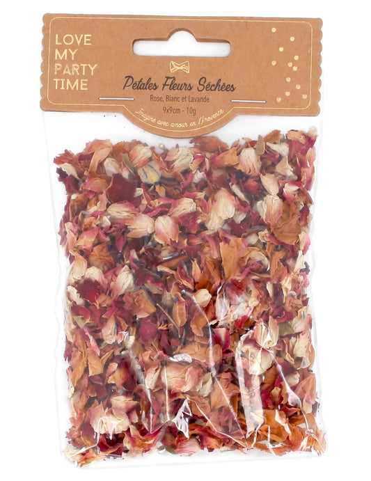 Sachet de pétales de fleurs séchées 10g - 9 x 9 cm