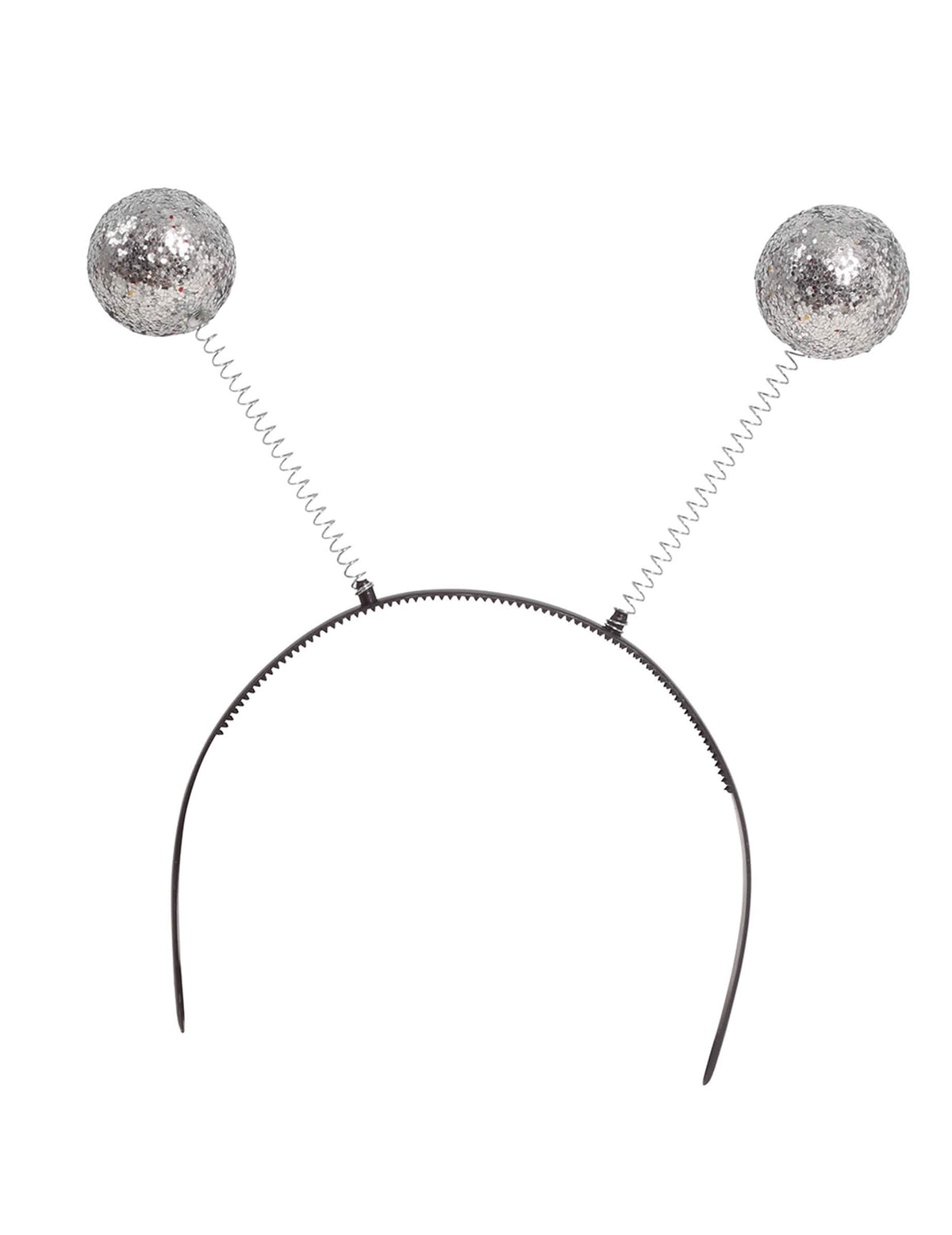 Détail des boules pailletées du serre-tête boules disco