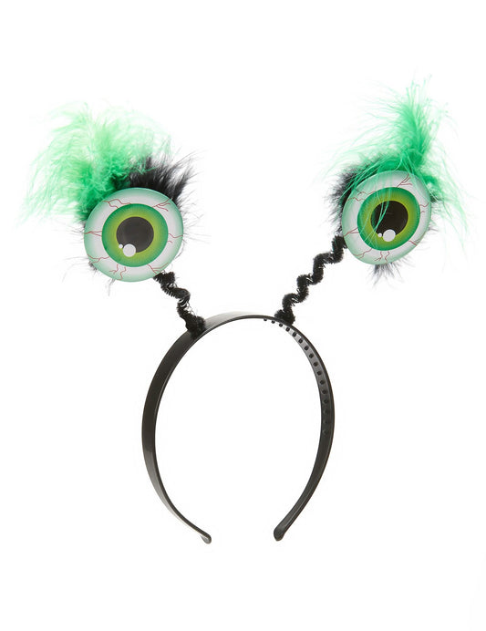 Haarband met groene ogen