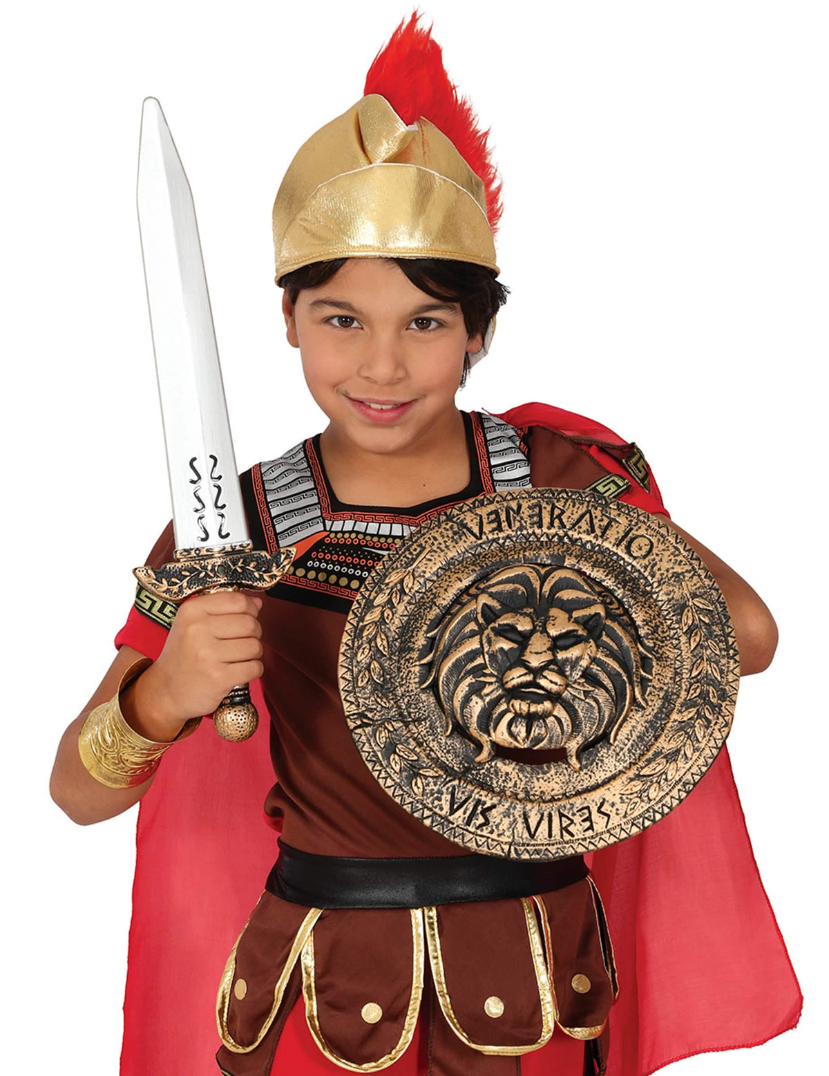 Sfeerbeeld van de set Romeins schild en zwaard