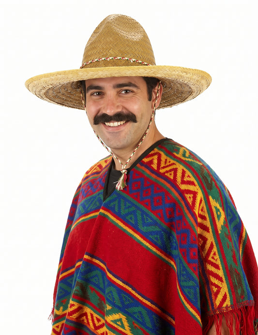 Gele Mexicaanse sombrero voor volwassenen