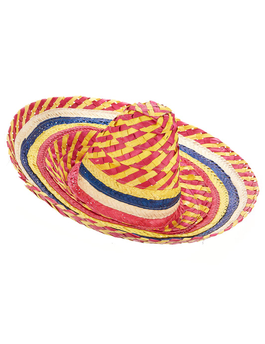 Rode en gele Mexicaanse sombrero voor volwassenen
