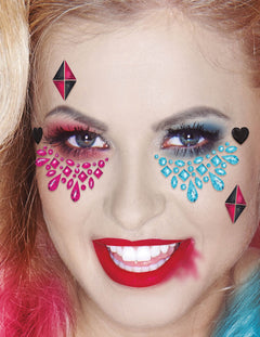 Halloween-schmink met glitters