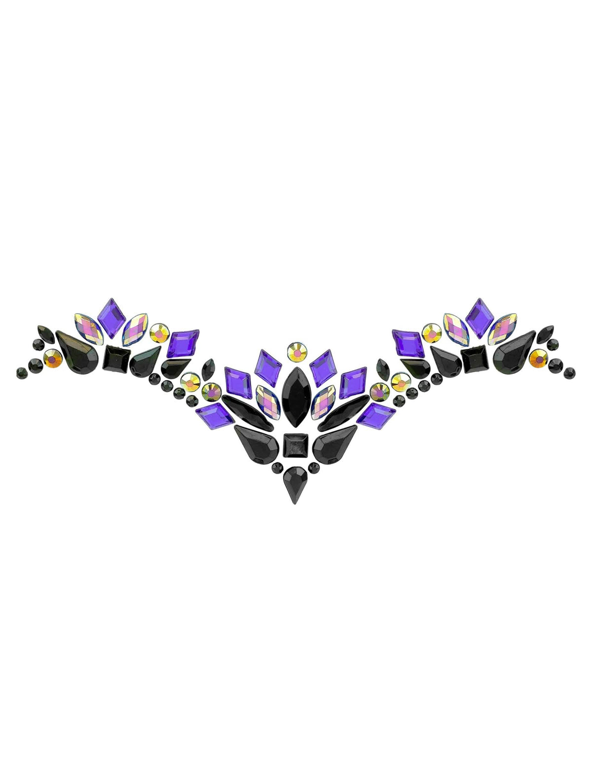 Strass adhésifs reine maléfique noir et violet