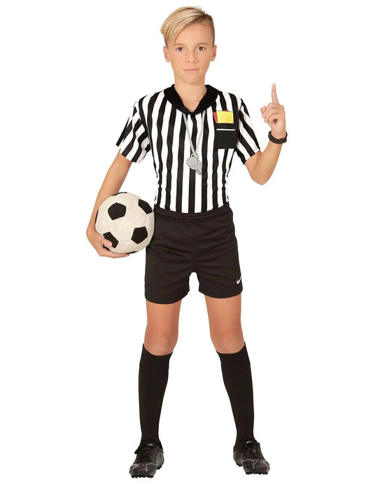 T-shirt arbitre de foot enfant