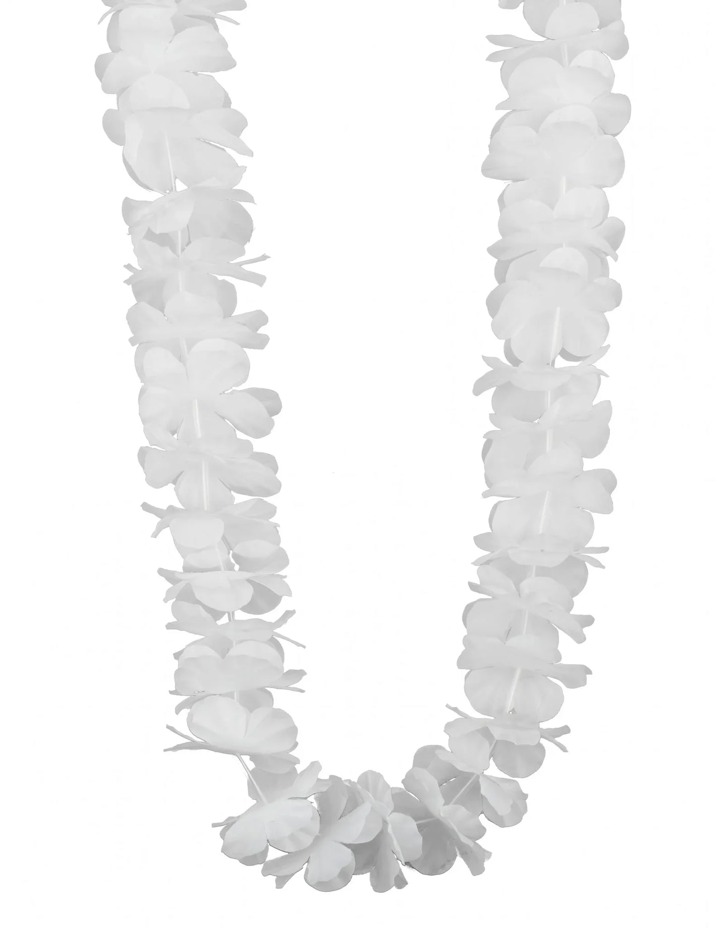 12 Colliers hawaï blanc