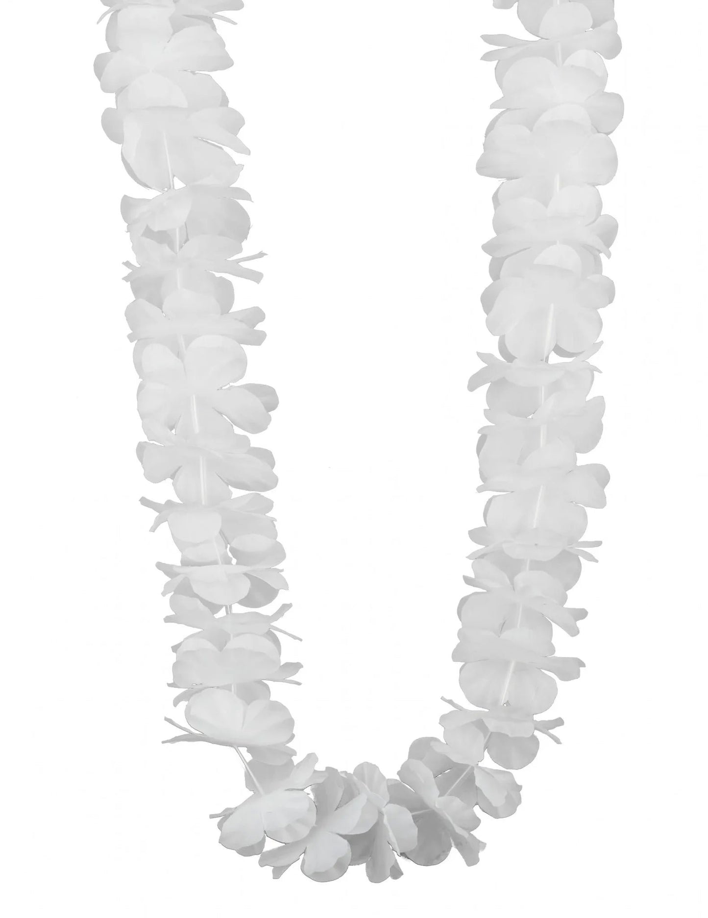 12 Hawaiiaanse kettingen wit