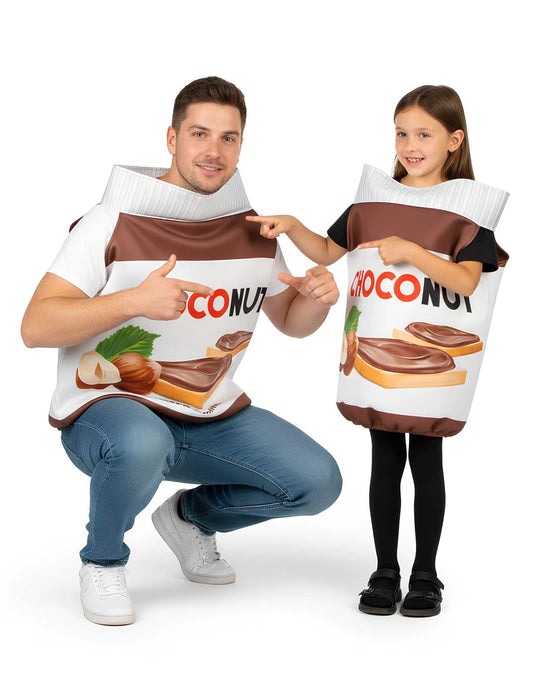 Déguisement de couple choconut adulte et enfant