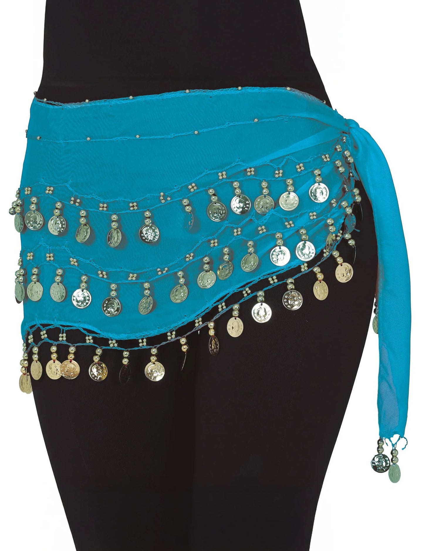 Volledig oosterse danseres kostuum zwart en blauw dames