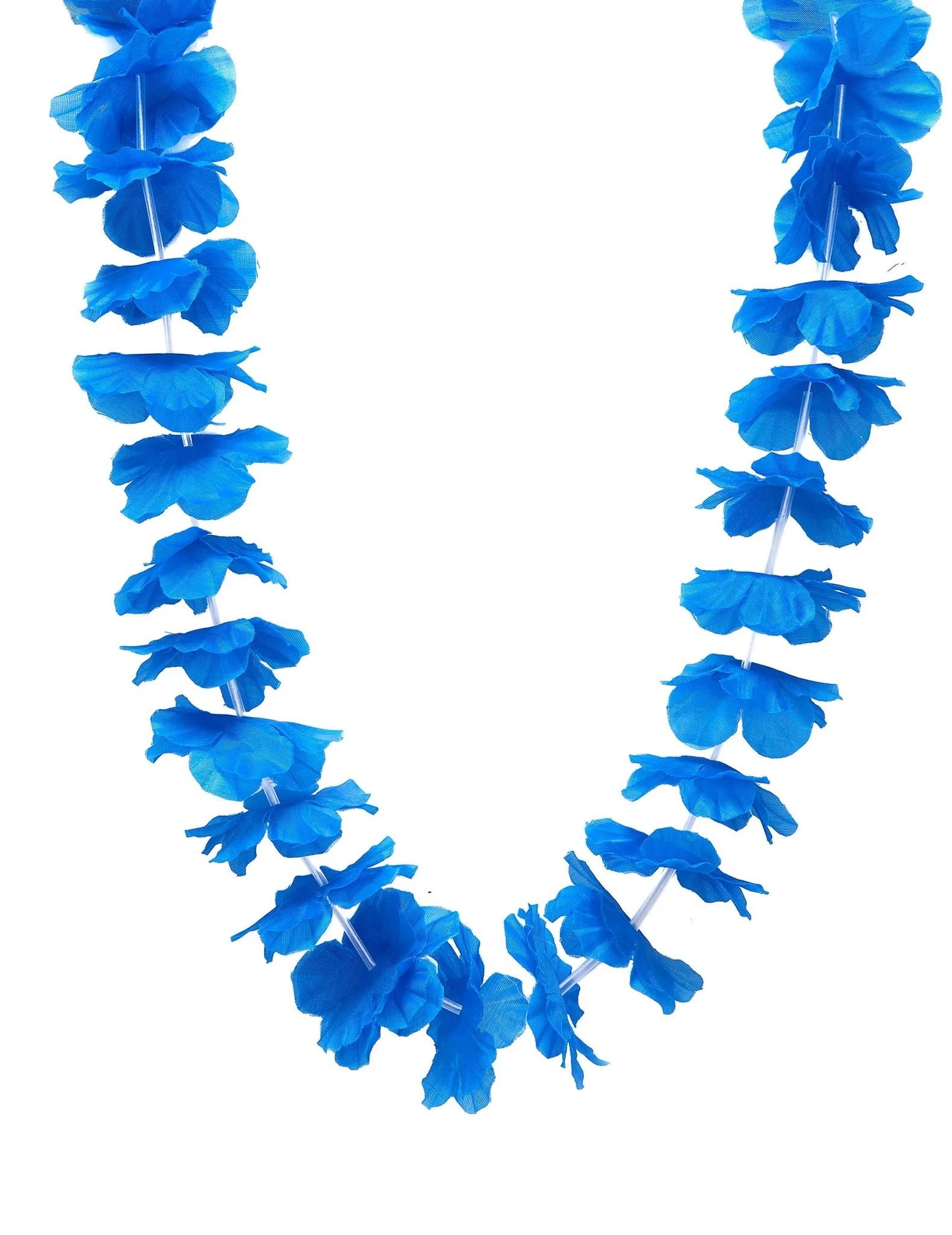 12 Hawaiiaanse kettingen felblauw