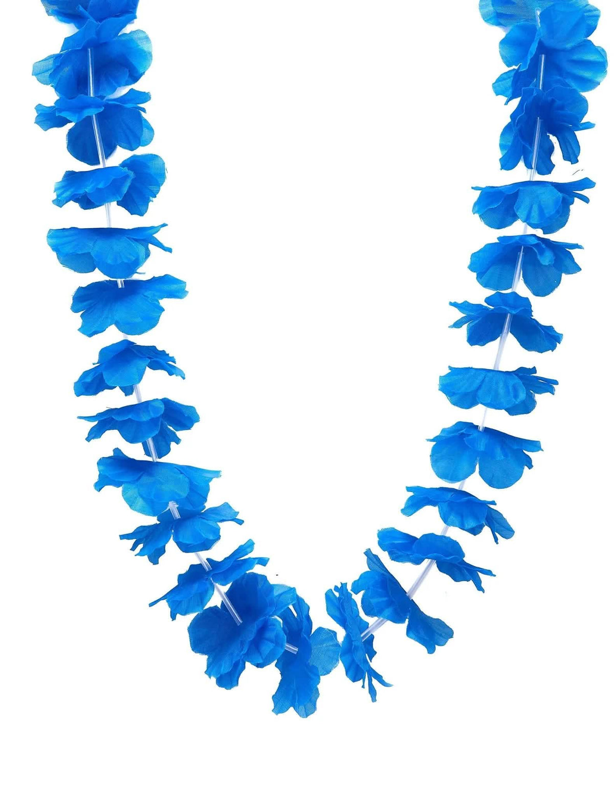 12 Colliers hawaï bleu vif