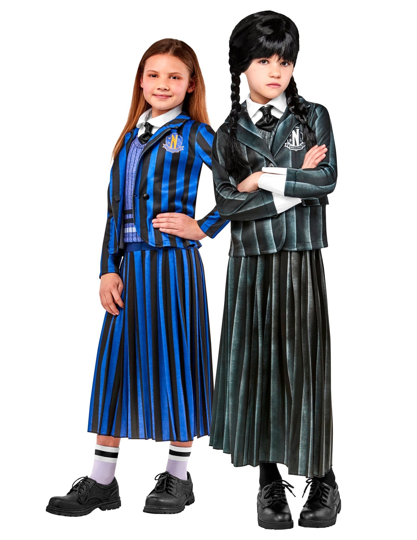 Koppel kostuum Wednesday Addams™ schooluniform voor kinderen