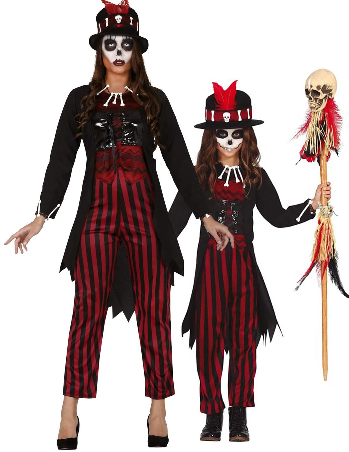 Voodoo Halloween moeder-dochter koppelkostuum
