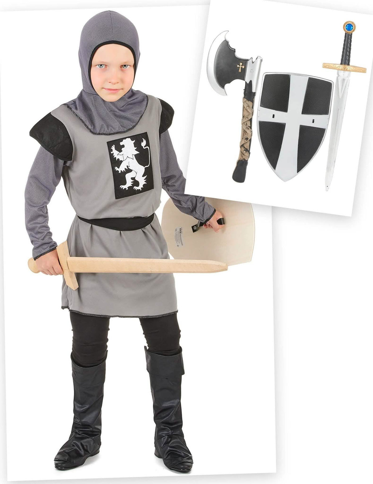 Ridder kostuum pack met accessoires voor jongens