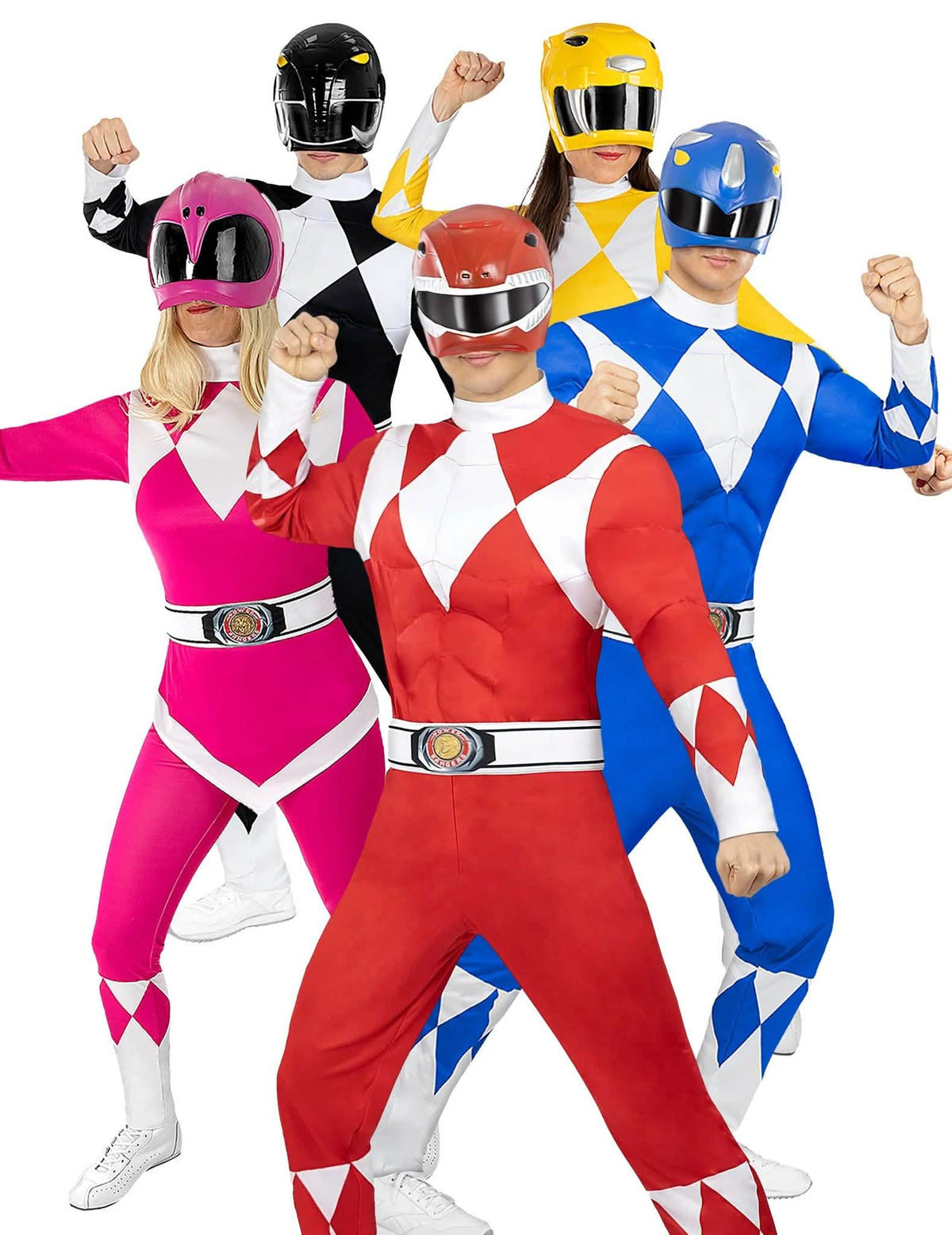 Power Rangers groepskostuum volwassenen